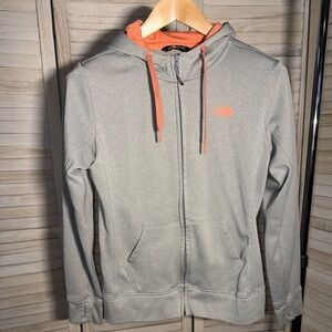 ✨Like New✨ The North Face Women's Gray Hoodie with Orange Accents